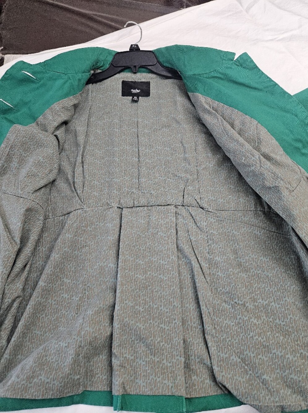 Mossimo Green Women's Button-Front Jacket - Picture 7 of 8